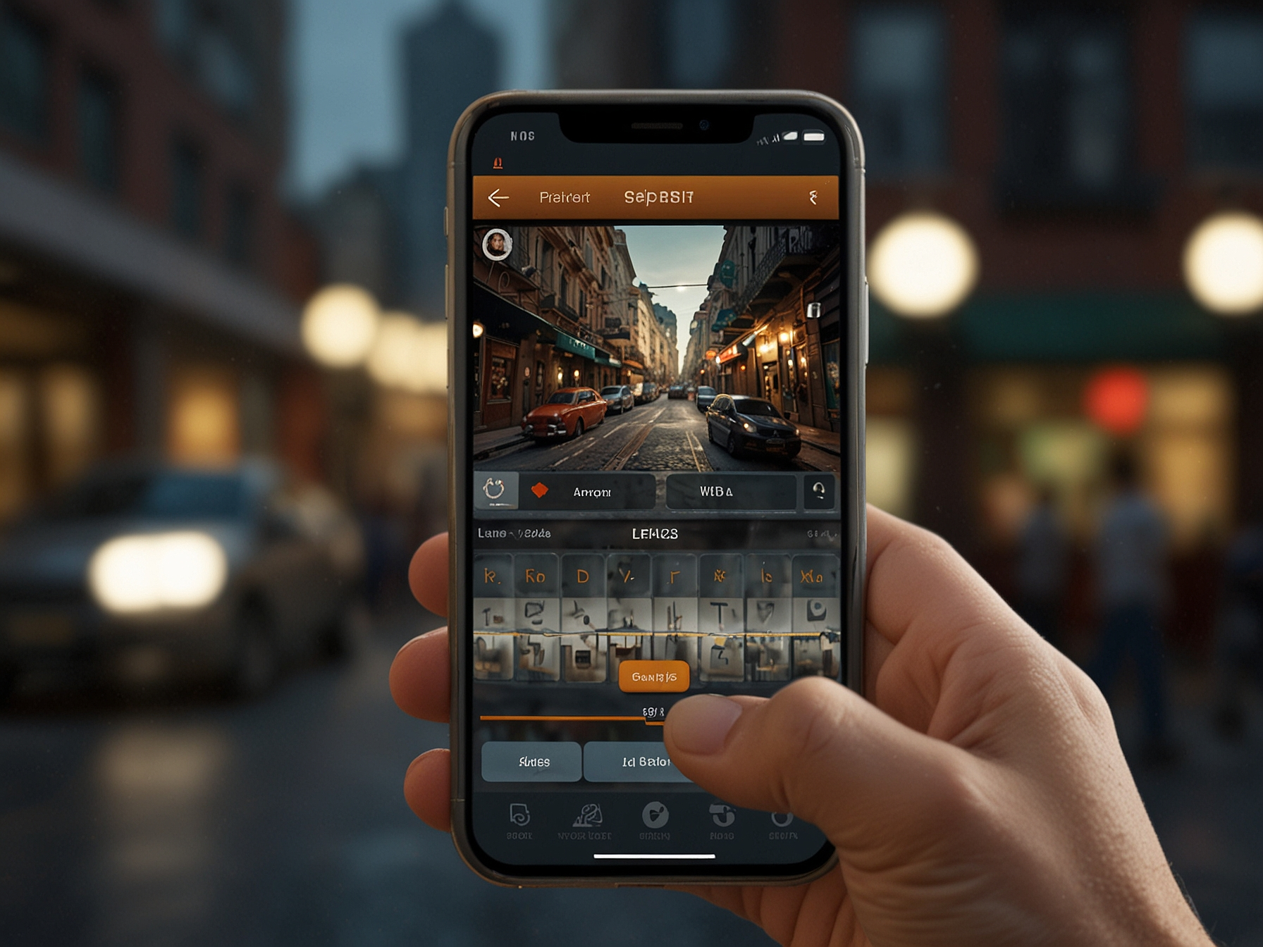 User interacting with 235Bet mobile app